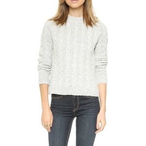 For Love and Lemons Cable knit white sweater!